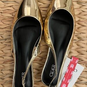 Cider Gold Women's Slingback Flats